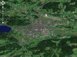 klagenfurt von oben via google maps