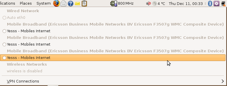 NetworkManager Applet on Ubuntu