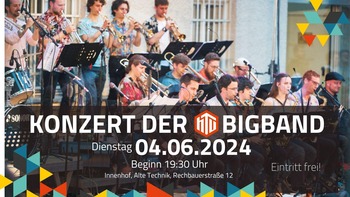 Plakat fr das HTU Bigband-Konzert am 04.06.2024